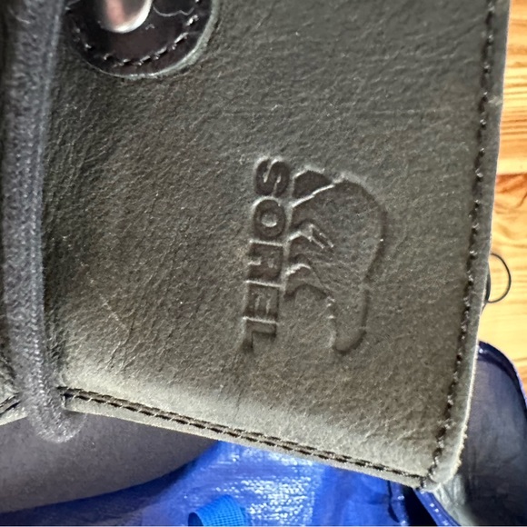 Sorel  black leather wedge Joan of Arctic Bootie - Picture 6 of 7